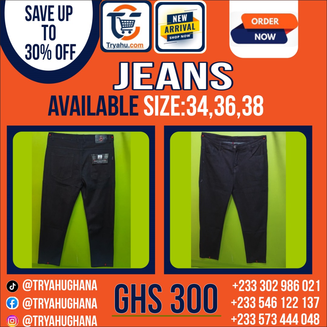 Men’s Normal Jeans | Sizes 34, 36 & 38 | Premium Everyday Wear